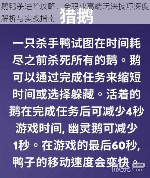 鹅鸭杀进阶攻略：全职业高端玩法技巧深度解析与实战指南