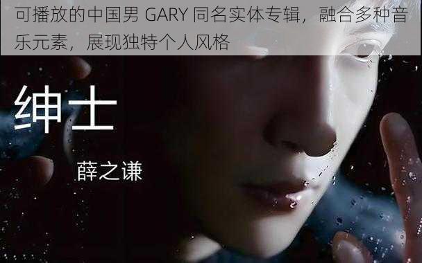 可播放的中国男 GARY 同名实体专辑，融合多种音乐元素，展现独特个人风格