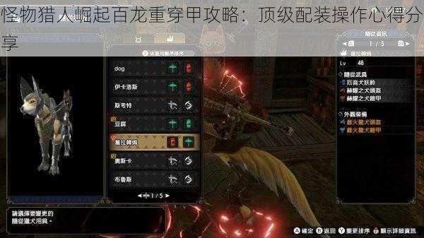 怪物猎人崛起百龙重穿甲攻略：顶级配装操作心得分享