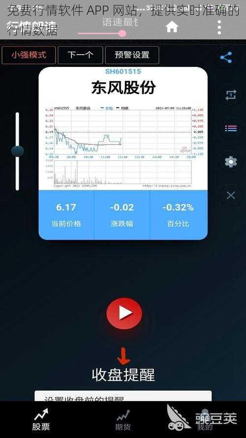 免费行情软件 APP 网站，提供实时准确的行情数据