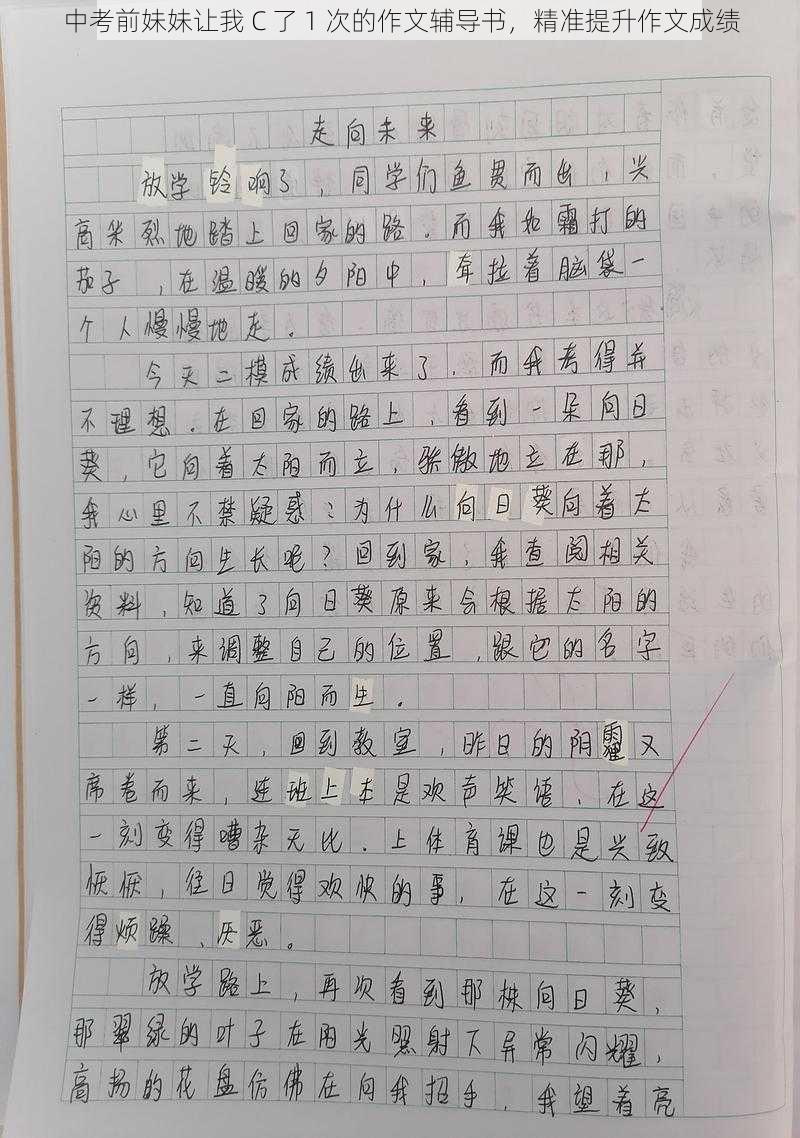 中考前妹妹让我 C 了 1 次的作文辅导书，精准提升作文成绩