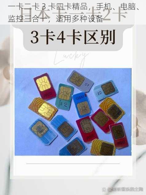 一卡二卡 3 卡四卡精品，手机、电脑、监控三合一，适用多种设备