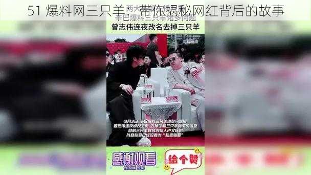 51 爆料网三只羊：带你揭秘网红背后的故事