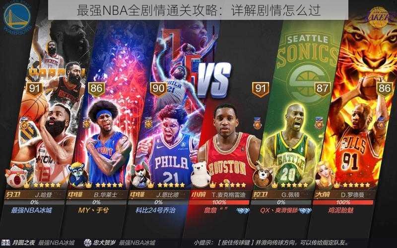 最强NBA全剧情通关攻略：详解剧情怎么过