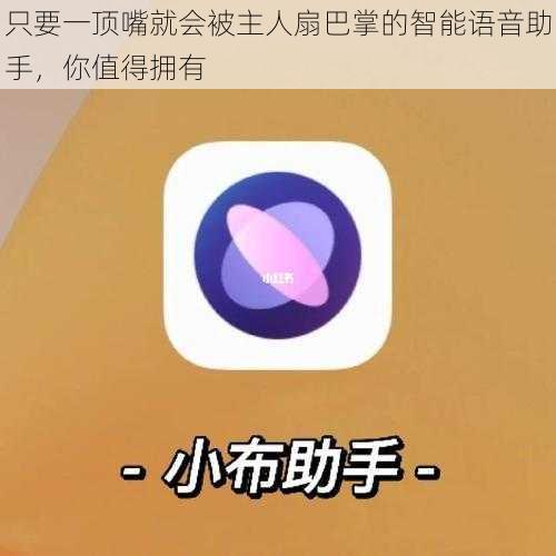 只要一顶嘴就会被主人扇巴掌的智能语音助手，你值得拥有