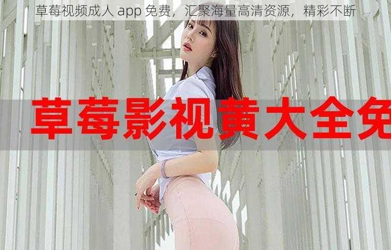 草莓视频成人 app 免费，汇聚海量高清资源，精彩不断