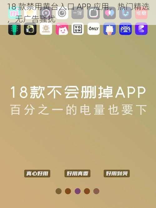 18 款禁用黄台入口 APP 应用，热门精选，无广告骚扰