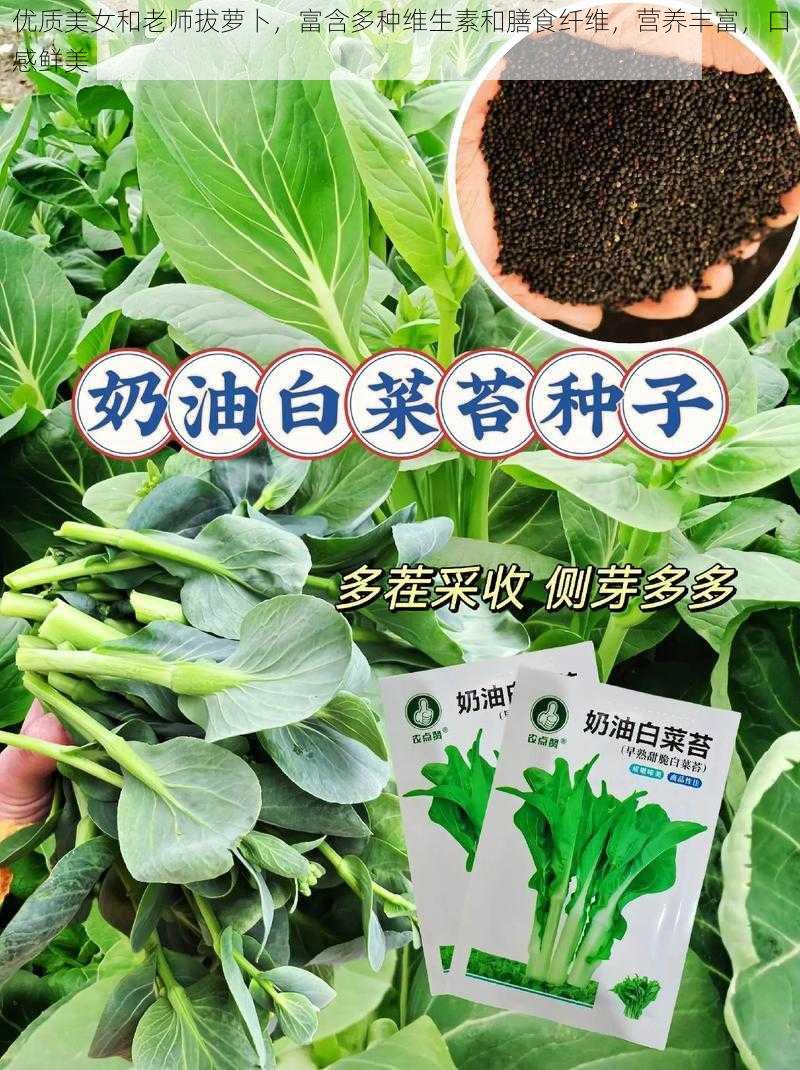 优质美女和老师拔萝卜，富含多种维生素和膳食纤维，营养丰富，口感鲜美