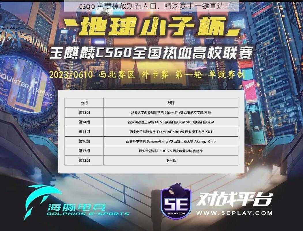 csgo 免费播放观看入口，精彩赛事一键直达