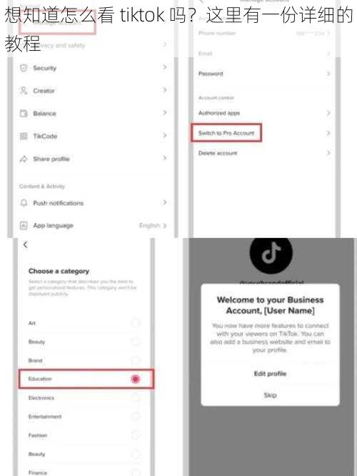 想知道怎么看 tiktok 吗？这里有一份详细的教程