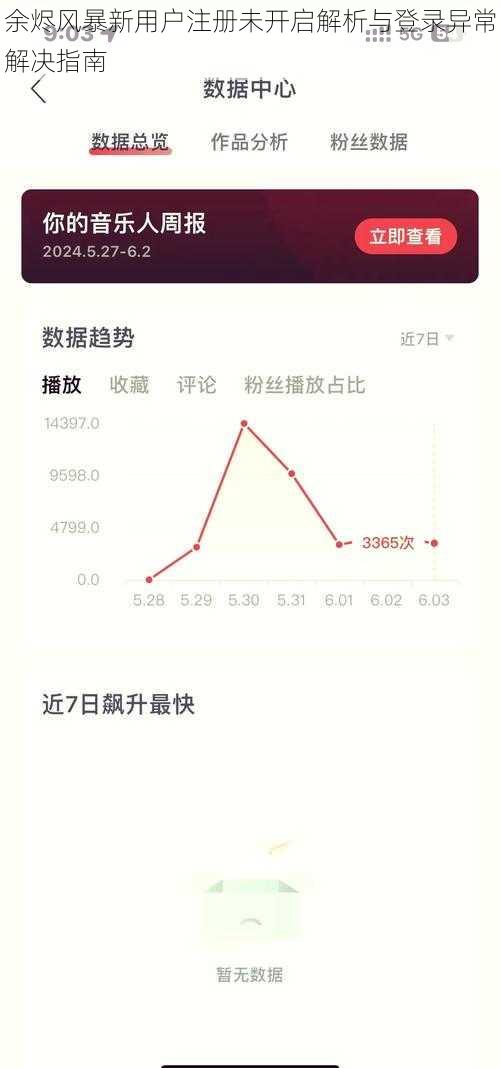 余烬风暴新用户注册未开启解析与登录异常解决指南