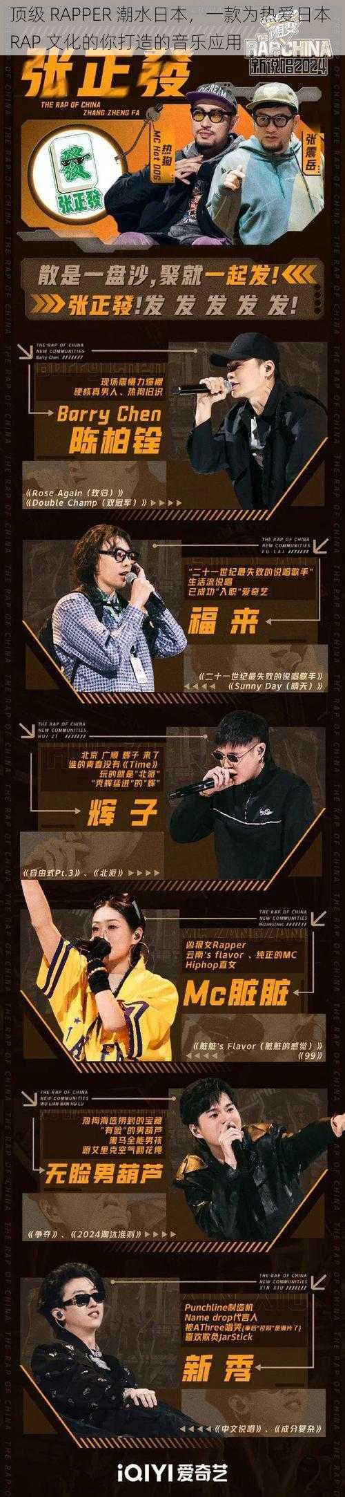 顶级 RAPPER 潮水日本，一款为热爱日本 RAP 文化的你打造的音乐应用