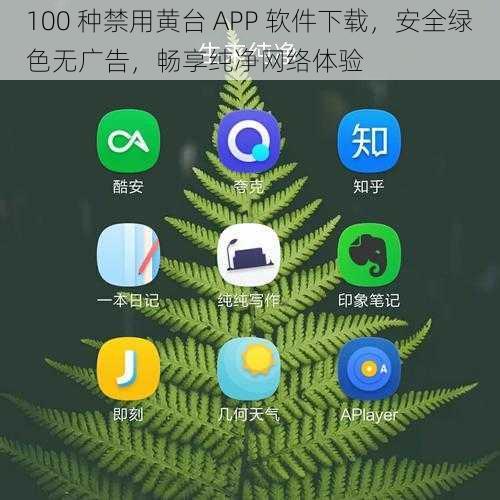 100 种禁用黄台 APP 软件下载，安全绿色无广告，畅享纯净网络体验