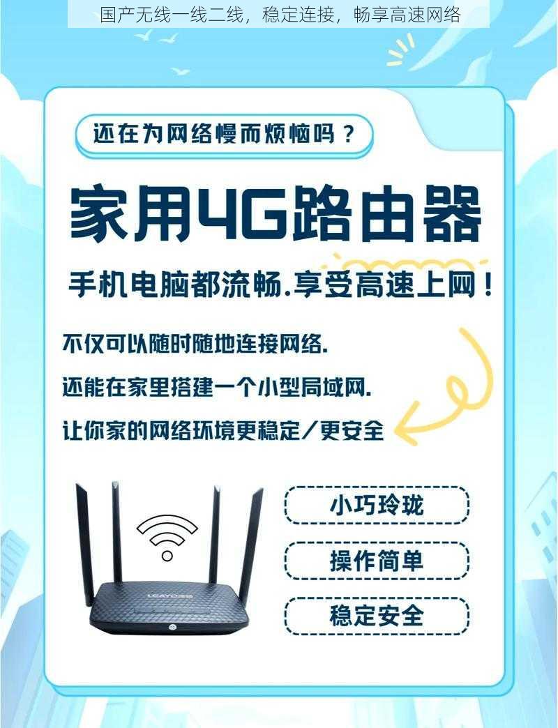 国产无线一线二线，稳定连接，畅享高速网络