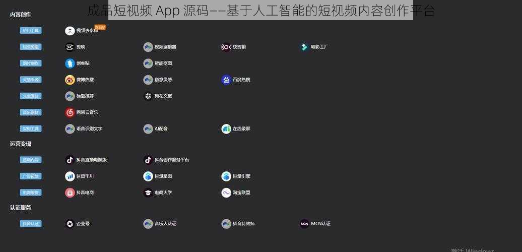 成品短视频 App 源码——基于人工智能的短视频内容创作平台