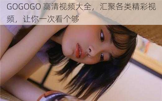 GOGOGO 高清视频大全，汇聚各类精彩视频，让你一次看个够