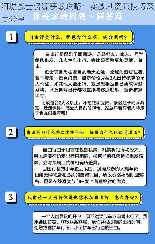 河堤战士资源获取攻略：实战刷资源技巧深度分享