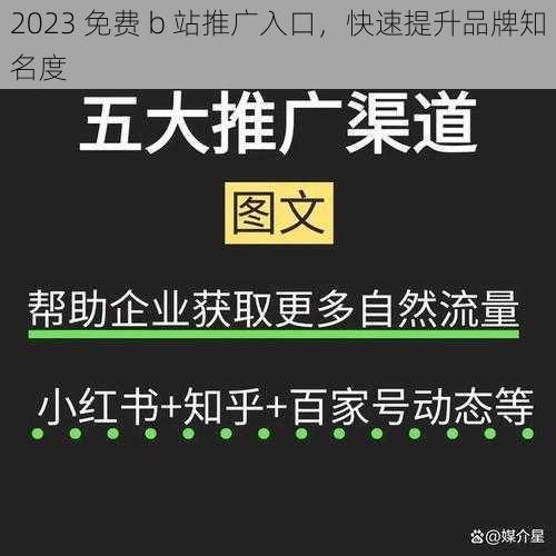 2023 免费 b 站推广入口，快速提升品牌知名度