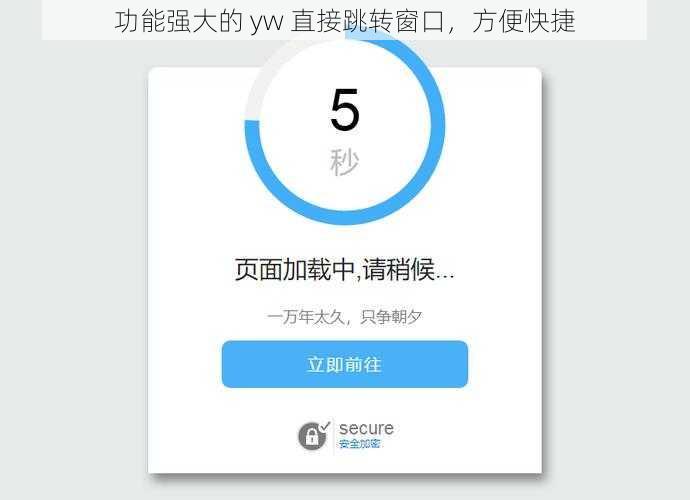 功能强大的 yw 直接跳转窗口，方便快捷