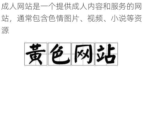 成人网站是一个提供成人内容和服务的网站，通常包含色情图片、视频、小说等资源