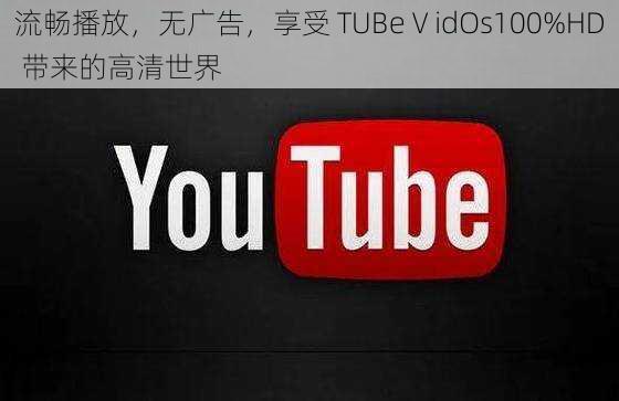 流畅播放，无广告，享受 TUBeⅤidOs100%HD 带来的高清世界