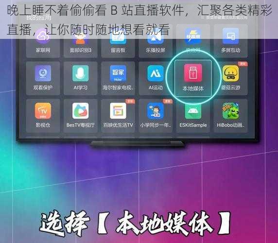 晚上睡不着偷偷看 B 站直播软件，汇聚各类精彩直播，让你随时随地想看就看