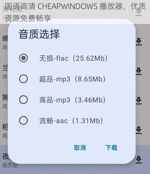 国语高清 CHEAPWINDOWS 播放器，优质资源免费畅享