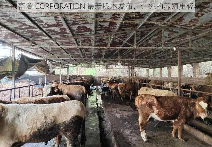 人畜禽 CORPORATION 最新版本发布，让你的养殖更轻松