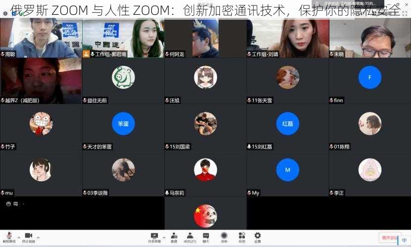 俄罗斯 ZOOM 与人性 ZOOM：创新加密通讯技术，保护你的隐私安全