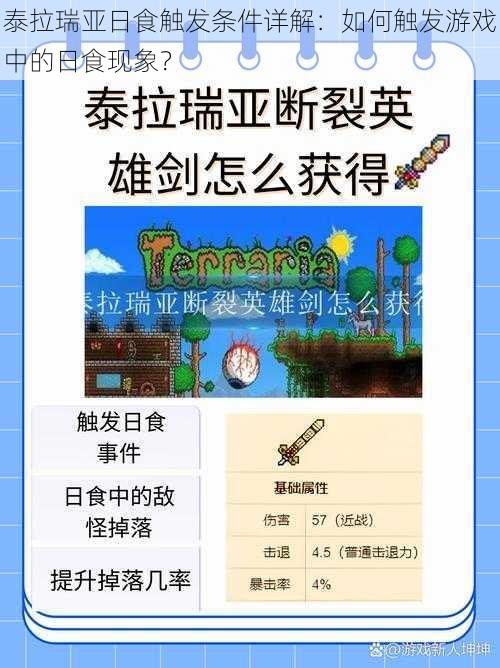 泰拉瑞亚日食触发条件详解：如何触发游戏中的日食现象？