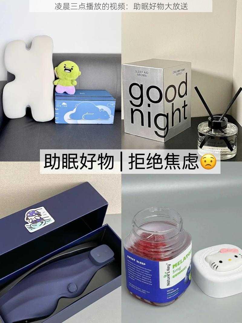 凌晨三点播放的视频：助眠好物大放送