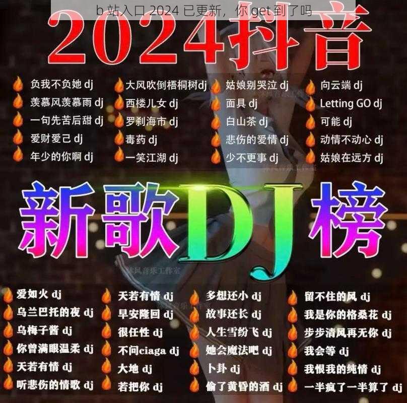 b 站入口 2024 已更新，你 get 到了吗