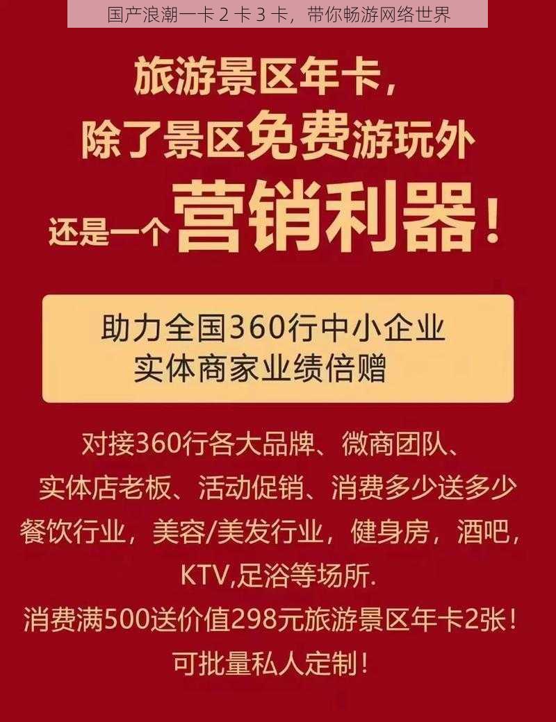 国产浪潮一卡 2 卡 3 卡，带你畅游网络世界