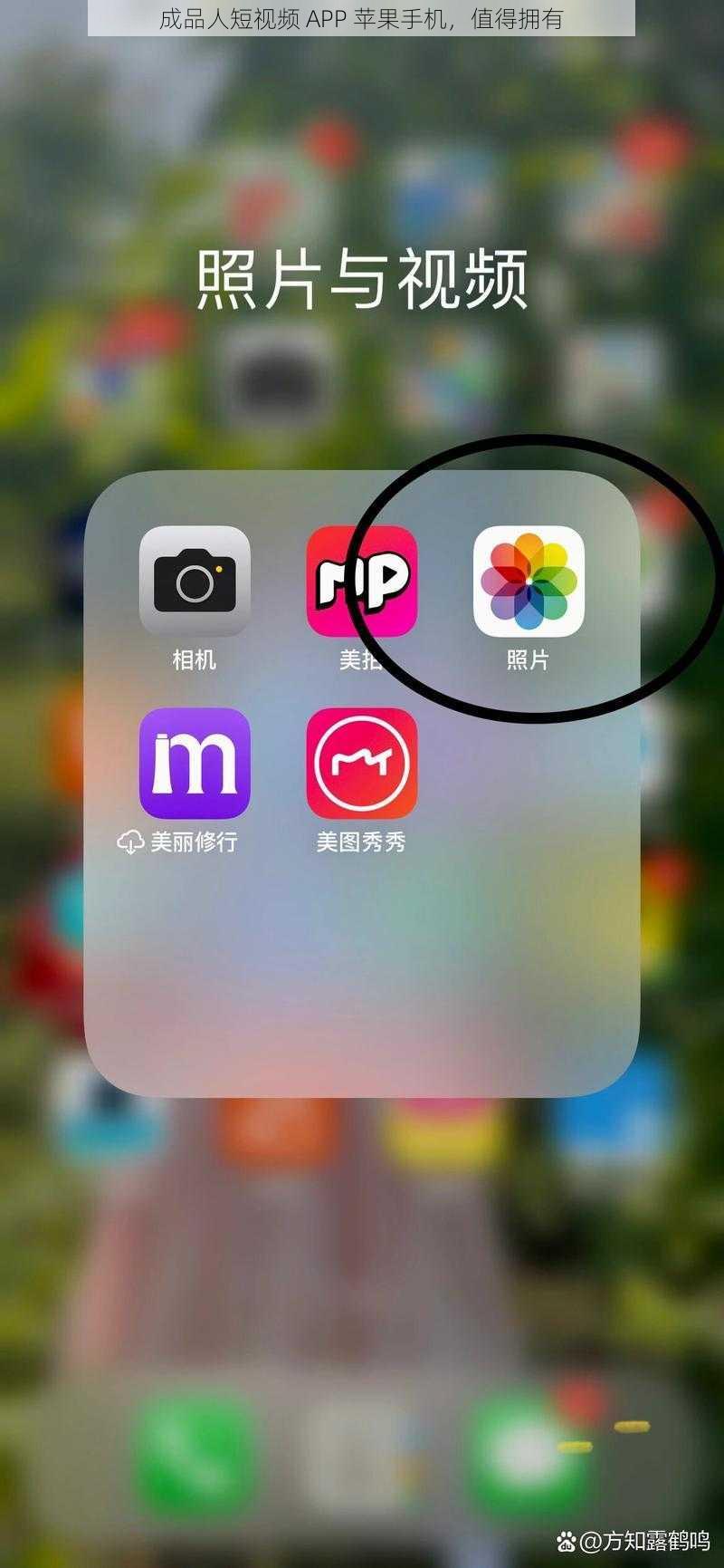 成品人短视频 APP 苹果手机，值得拥有