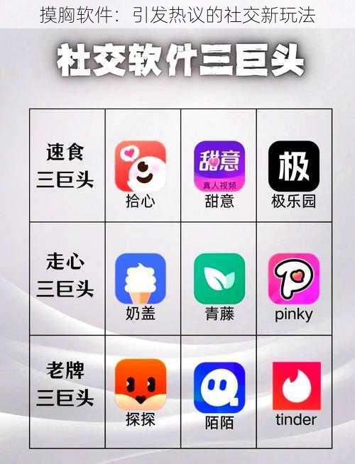 摸胸软件：引发热议的社交新玩法