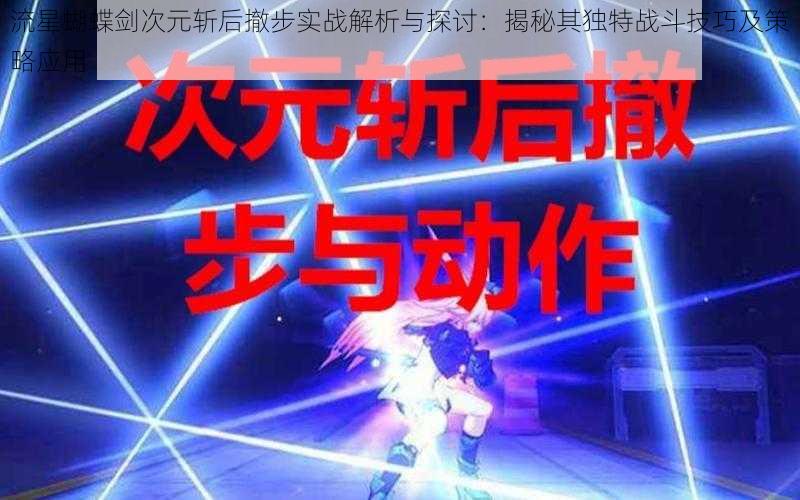 流星蝴蝶剑次元斩后撤步实战解析与探讨：揭秘其独特战斗技巧及策略应用