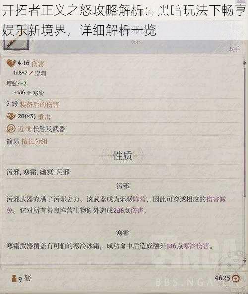 开拓者正义之怒攻略解析：黑暗玩法下畅享娱乐新境界，详细解析一览