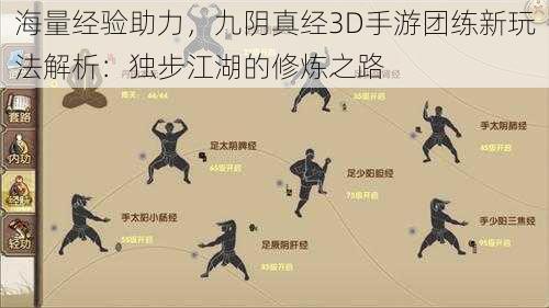 海量经验助力，九阴真经3D手游团练新玩法解析：独步江湖的修炼之路